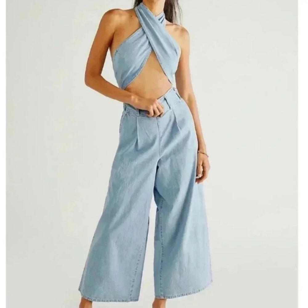 Free People, Sasha Convertible Wide Leg Jean. Size S - Picture 6 of 6